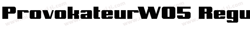 ProvokateurW05 Regular Regular字体转换